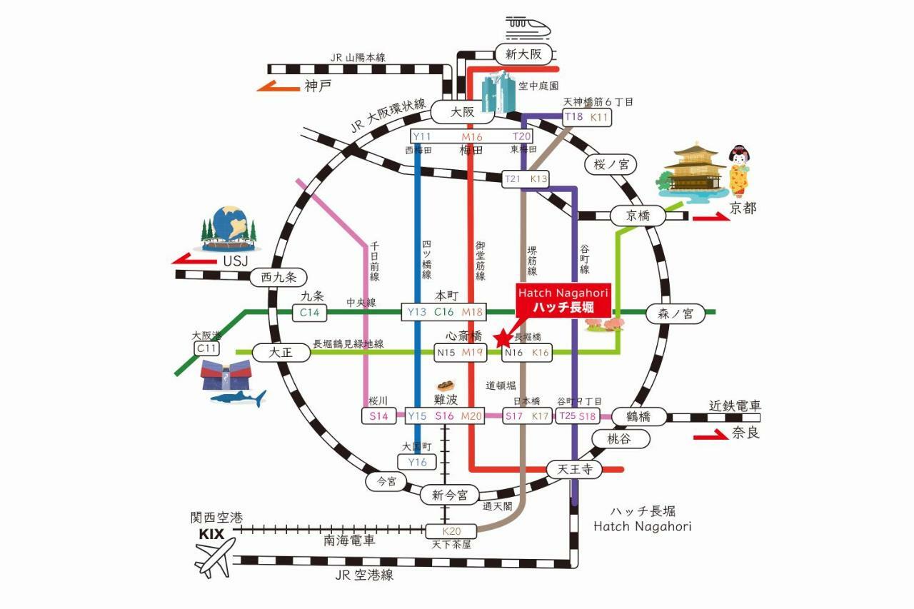 Hatch Nagahori 701 โอซาก้า ภายนอก รูปภาพ